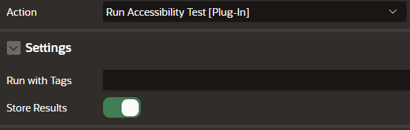 Properties of plugin the filter by tags and toggle storing